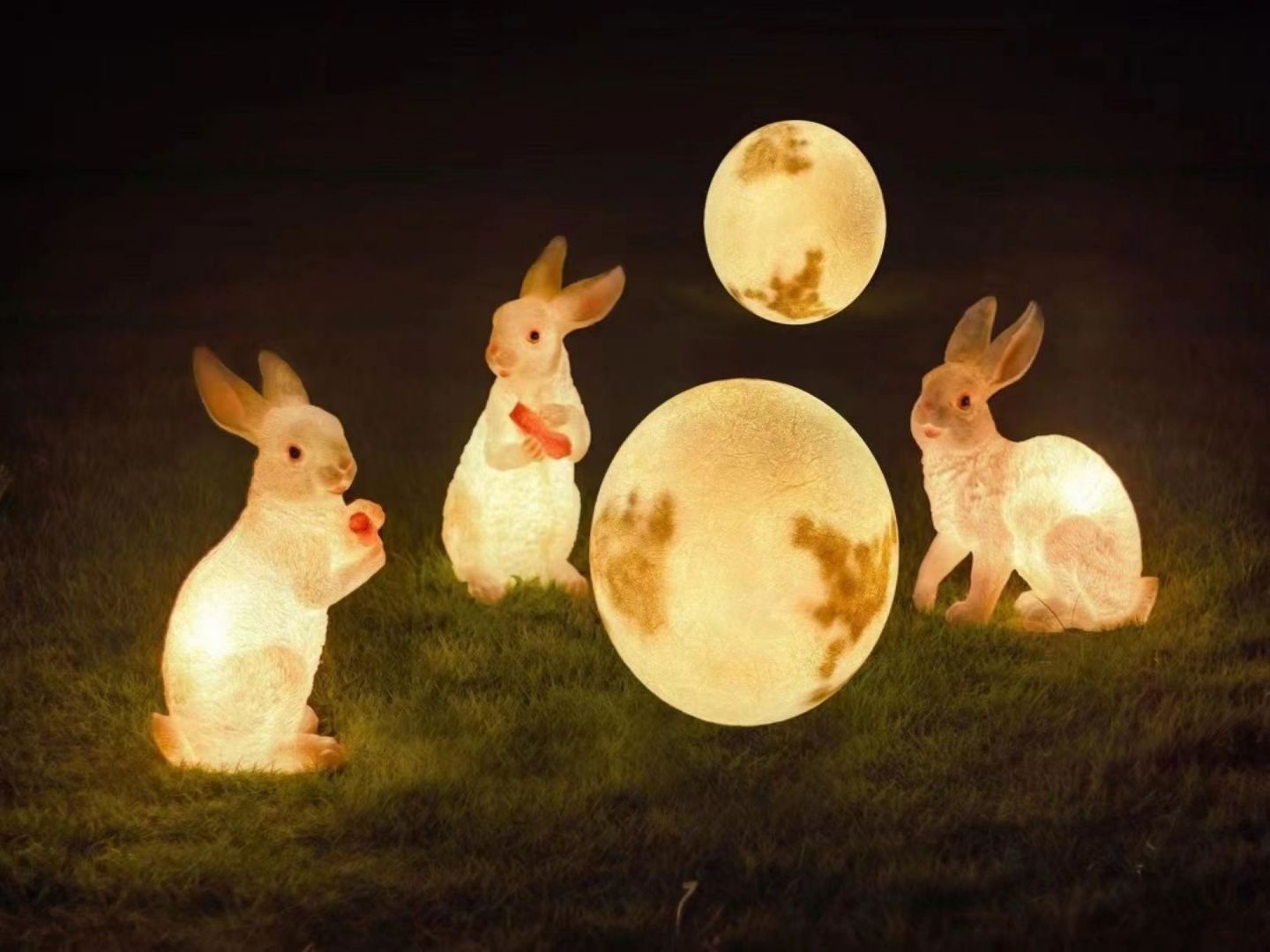  LED  Resin Rabbit 